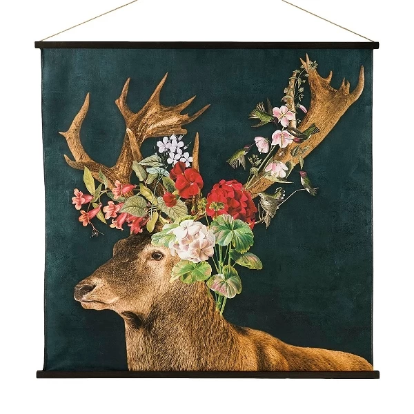 Wandbild – Flower Deer