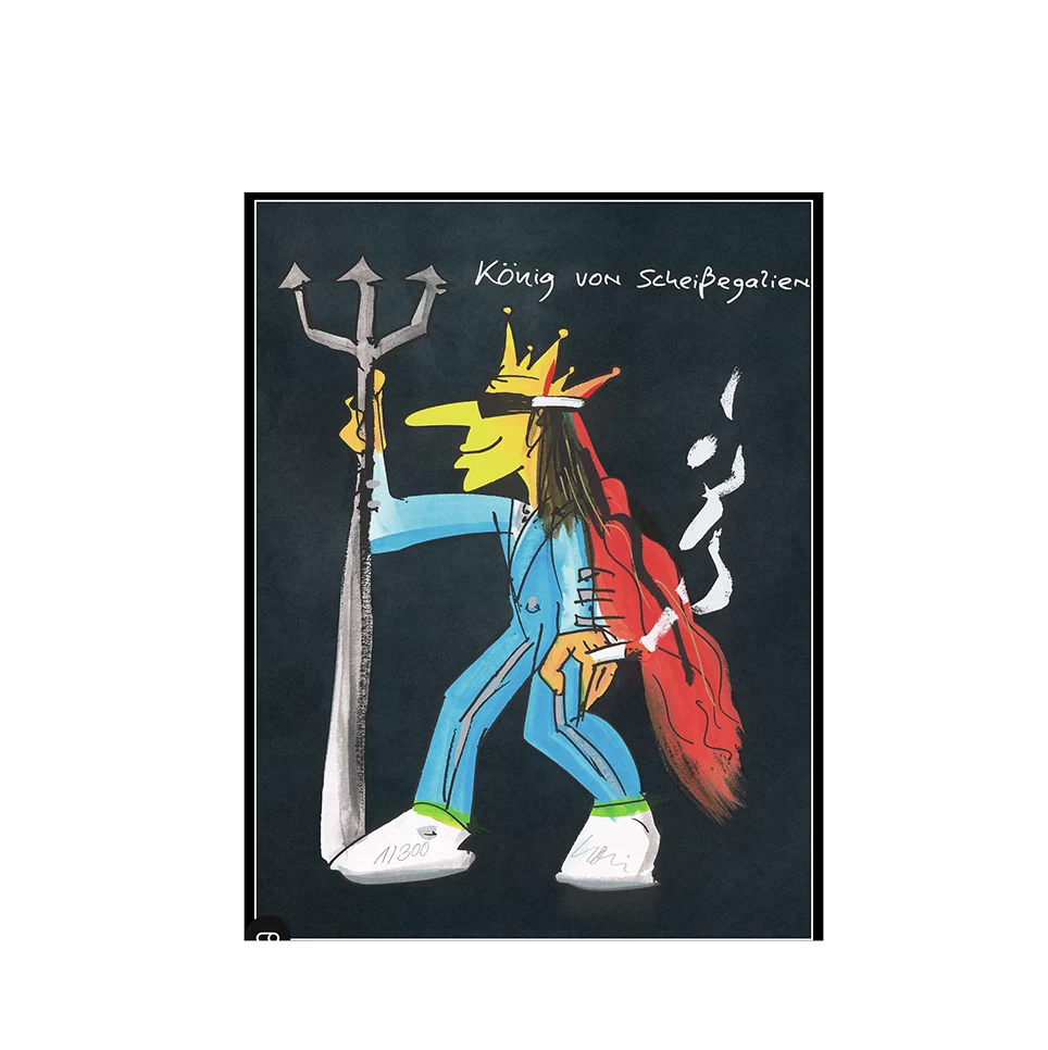 Wandbild – Udo Lindenberg König Von Scheißegalien