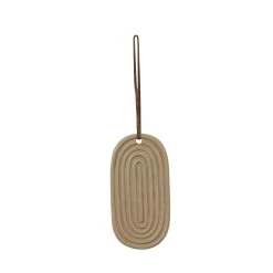 Hängeschmuck – Groove – Beige Oval