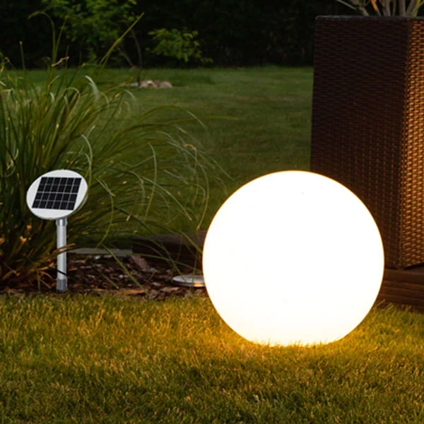 In & Outdoor LED Leuchtkugel – Bola SOLAR Weiß – Bild 4