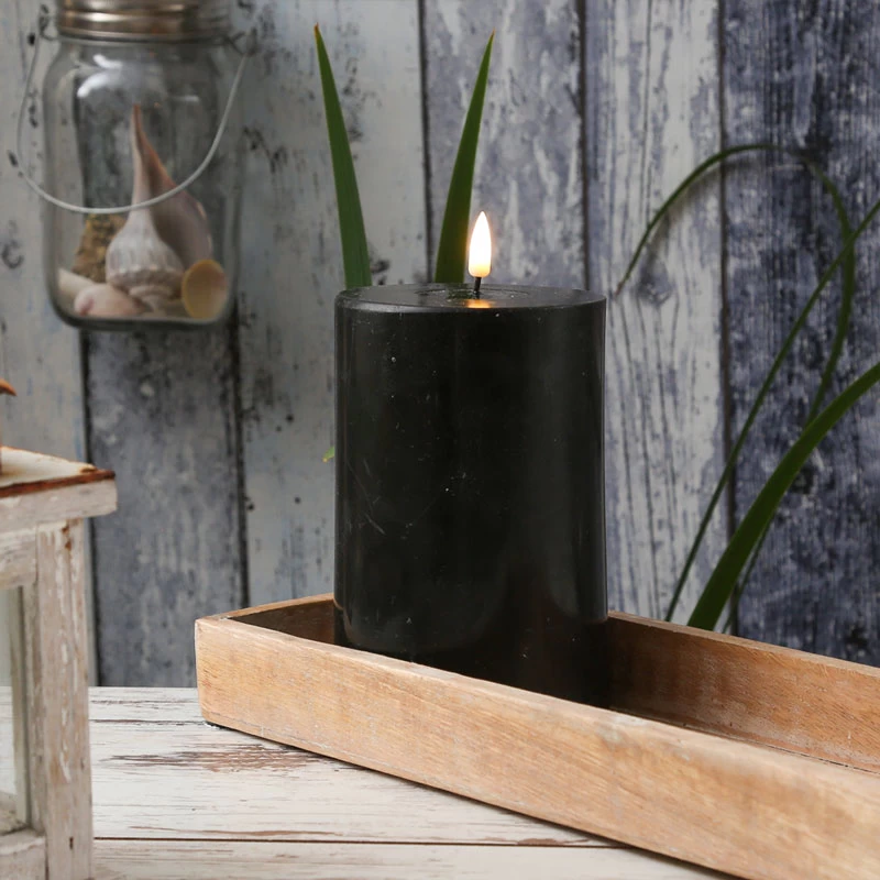 LED Kerze – Authentic – Schwarz – Bild 2