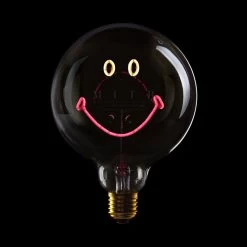 Statement Bulb – Smiley Pink/Gelb